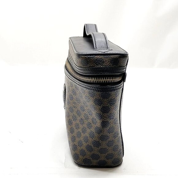 Authentic CELINE Vanity Bag Black PVC mn382-120825 - Picture 4 of 16